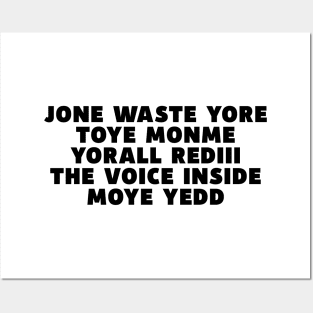 JONE WASTE YORE Funny I Miss You Jone Waste Yore Toye Monme Posters and Art